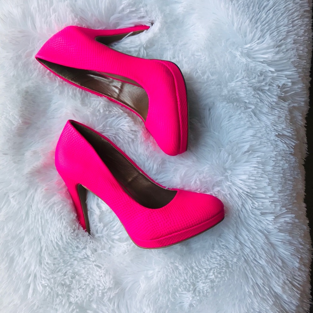 Neon Pink Heels